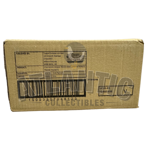 2020-21 Topps Chrome UEFA Champions League Match Attax Hobby Box