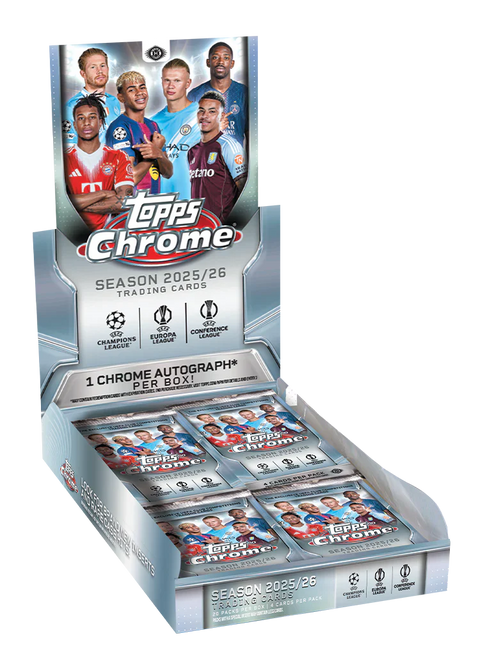2025-26 Topps Chrome UEFA Club Competitions - Hobby Box