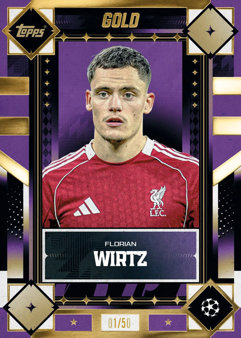 2025-26 Topps UEFA Club Competitions Gold Box