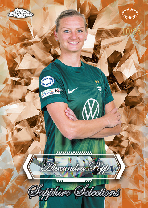 2025-26 Topps UEFA Women’s Champions League Chrome Sapphire Hobby Box