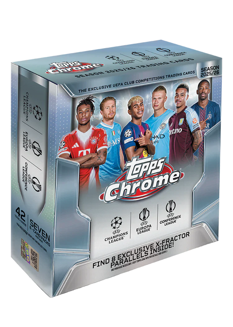 2025-26 Topps Chrome UEFA Club Competitions - Mega Box